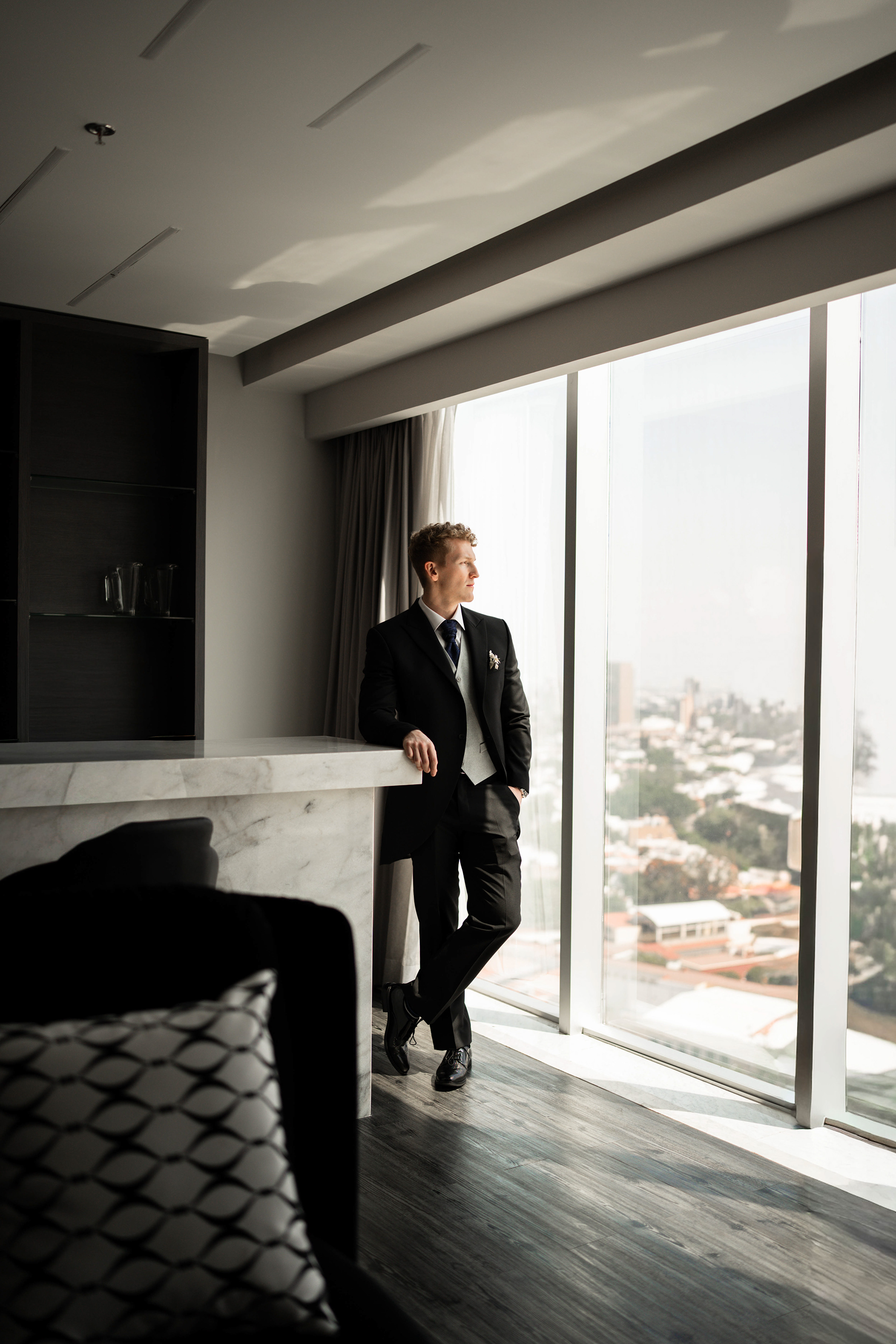 Primera mirada de novios — fotógrafo de bodas Guadalajara