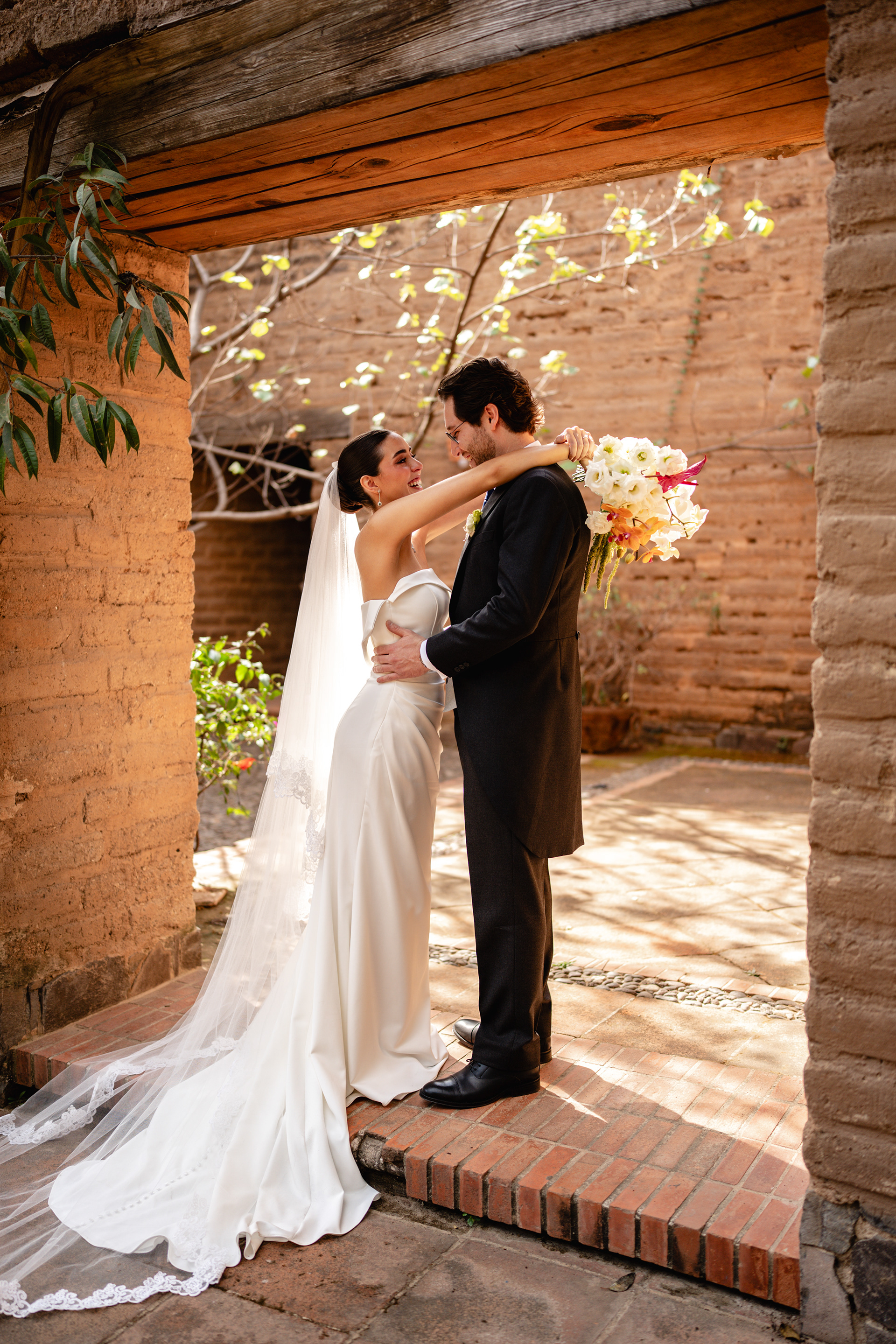 Retrato nupcial en hacienda Jalisco — Lemus Weddings