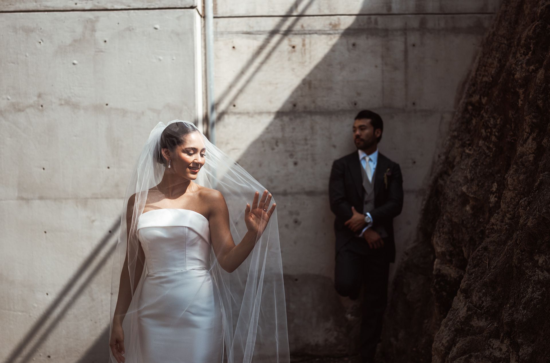 Wedding couple in golden light at a destination wedding in Jalisco, Mexico